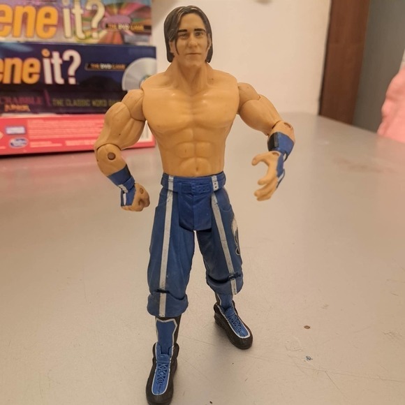 2003 Jakks Pacific WWE Paul London 7" Action Figure Blue Joker - Picture 1 of 4